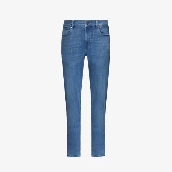 Зауженные джинсы slimmy tapered luxe performance plus 7 For All Mankind, синий