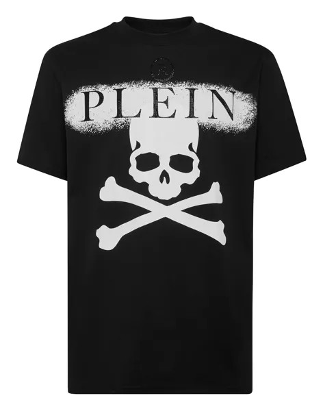 Футболка с круглым вырезом SS Philipp Plein, цвет Black / White