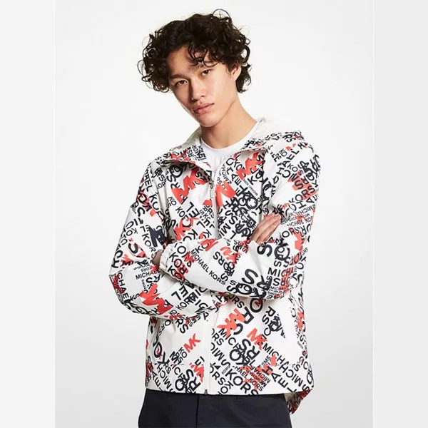 Куртка Michael Kors Graphic Logo Woven, красный/белый