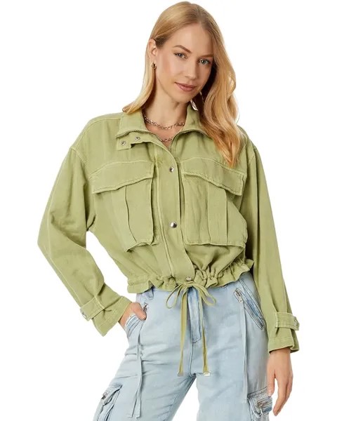 Куртка Blank NYC Linen Utility in Green Light, цвет Green Light