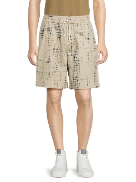 Твиловые шорты свободного кроя с принтом тай-дай Scotch & Soda, цвет Beige Multi