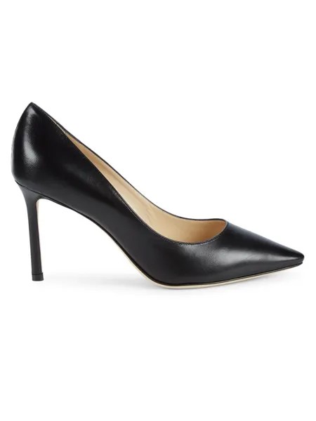 Кожаные туфли Romy 85MM Jimmy Choo, черный