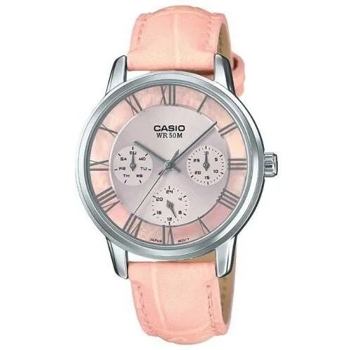 Наручные часы CASIO, розовый, бежевый