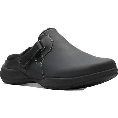 Женские сабо Clarks Roseville Black Flat Clogs Shoes 6.5 Medium (B,M) BHFO 7633