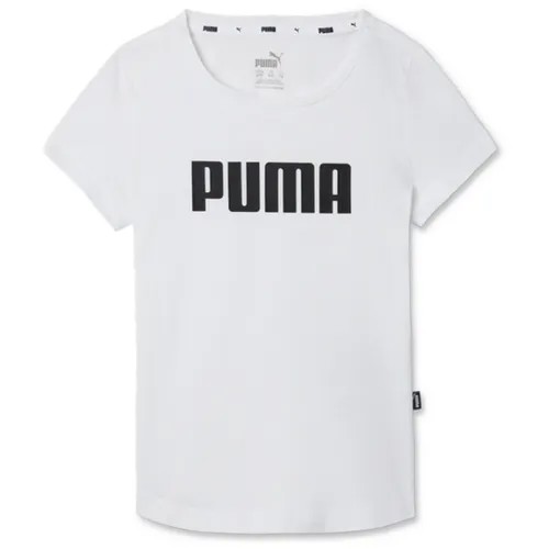 Футболка PUMA Girls ESS PUMA Tee, размер 104, белый