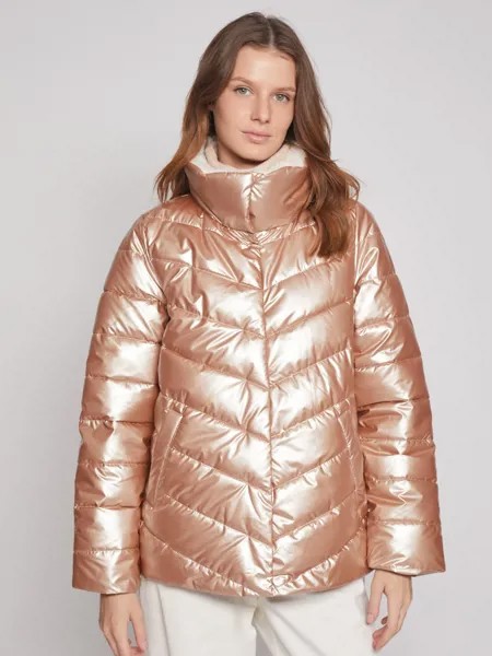 Куртка женская Zolla 02233510L084 золотистая XS