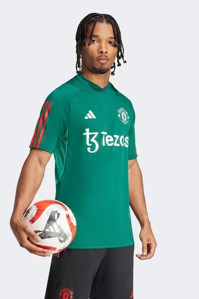 Тренировочная футболка Manchester United Tiro 23 Adidas, зеленый
