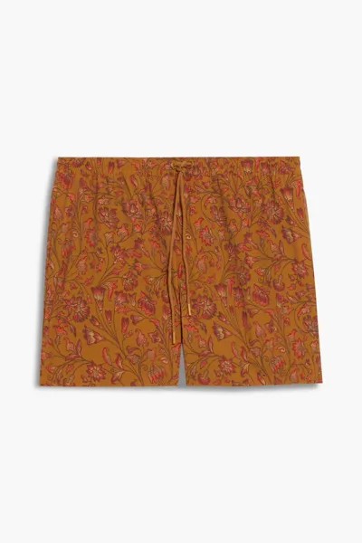 Плавки-шорты средней длины с принтом Zimmermann, коричневый