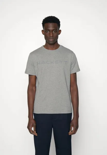 Футболка с принтом ESSENTIAL TEE Hackett London, цвет grey marl