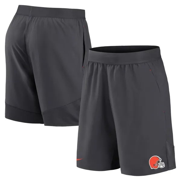 Мужские шорты из эластичной ткани антрацитового цвета Cleveland Browns Nike