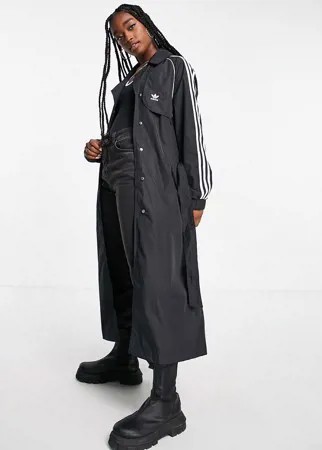 Черный тренч adidas Originals adicolor-Черный цвет