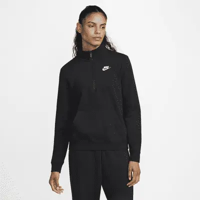 Толстовка Nike Sportswear Club Fleece, черный/белый