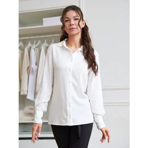 Рубашка  Maison Kitsune, классический стиль, размер 38/M, белый