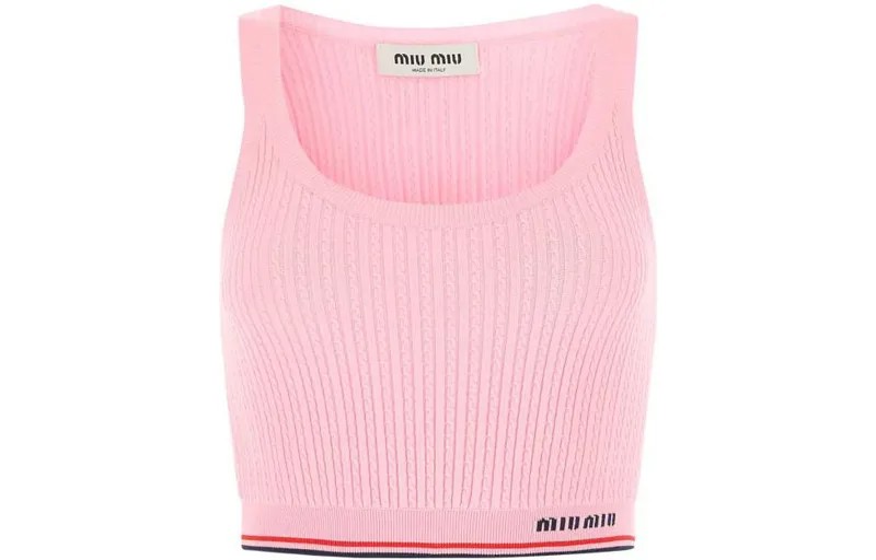 Майка женская розовая Miu Miu