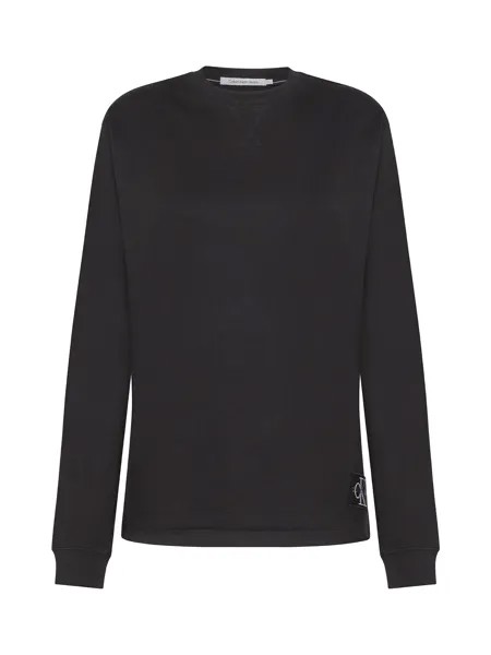 Футболка с круглым вырезом и логотипом Calvin Klein Jeans, черный