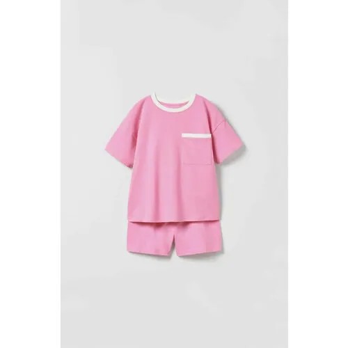 Пижама  Zara, размер 11-12 лет (152 см), розовый