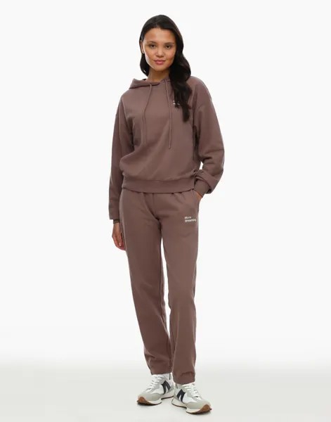 Спортивные брюки женские Gloria Jeans GAC020436 коричневые S/164