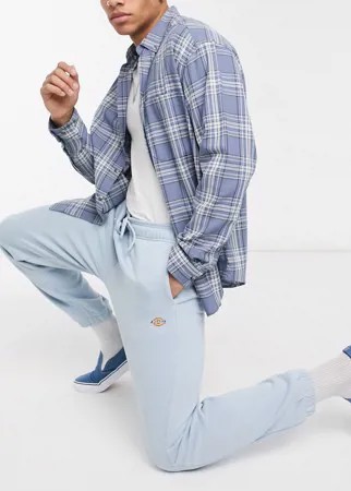 Синие джоггеры с маленьким логотипом Dickies-Голубой