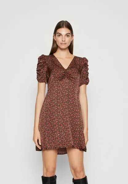 Летнее платье Puff Ruched Mini GAP, мультиколор