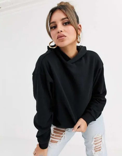 Черный oversize-худи ASOS DESIGN