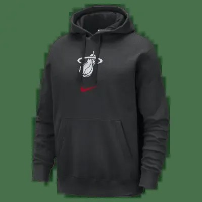 Худи Nike Miami Heat Club Fleece City Edition, черный