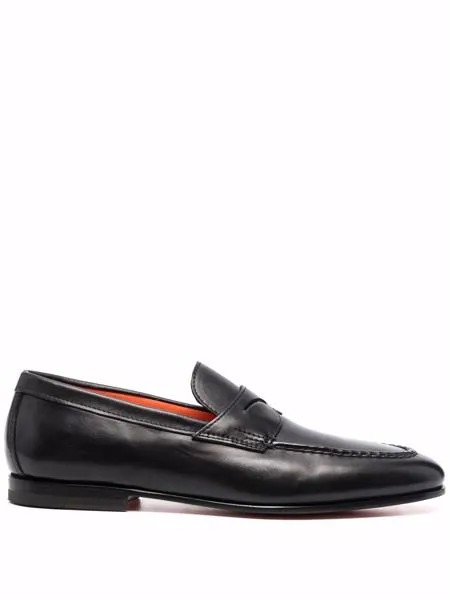 Santoni однотонные пенни-лоферы