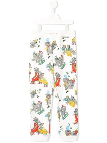 Stella McCartney Kids спортивные брюки с принтом