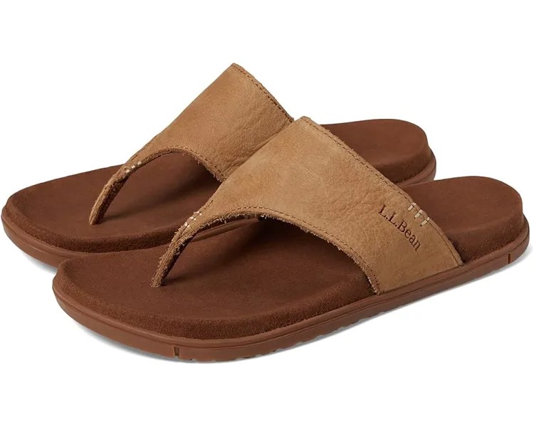 Сандалии L.L.Bean Go Anywhere Flip-Flop, цвет Honey Brown
