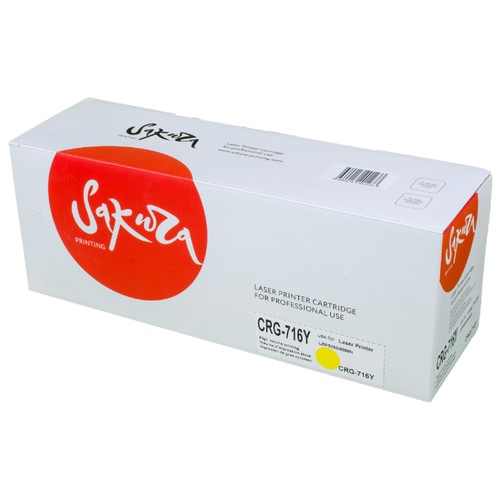 Картридж Sakura CRG716Y, совместимый