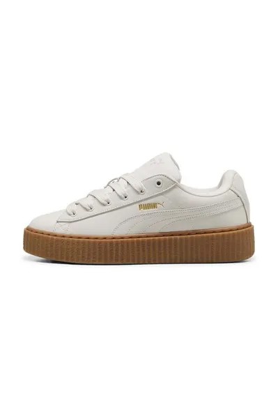 Кроссовки Fenty x Puma Creeper Phatty Nubuck из нубука Puma, бежевый