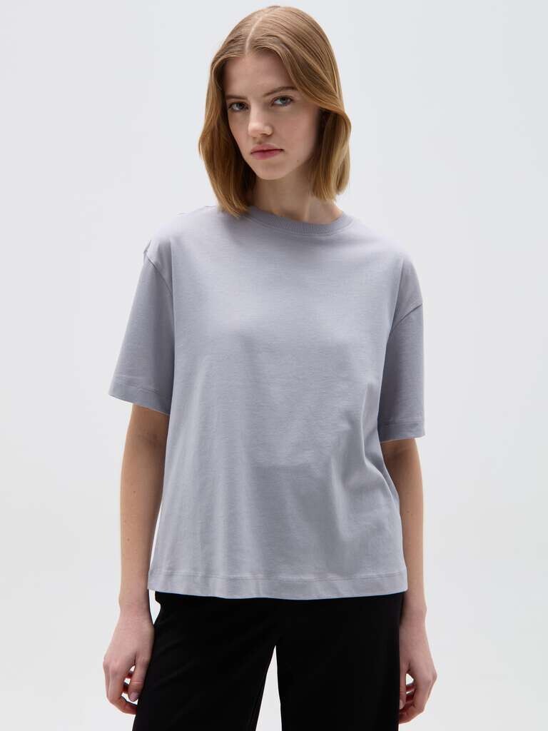 Футболка свободного кроя из био-котона Ovs, цвет light grey