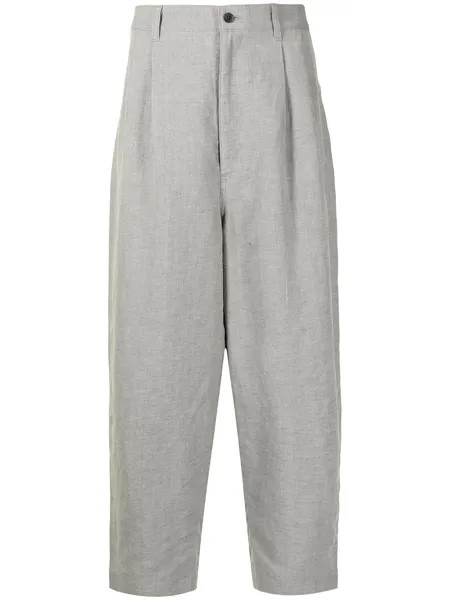 Comme Des Garçons Homme укороченные брюки широкого кроя