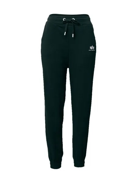 Зауженные брюки Alpha Industries, черный