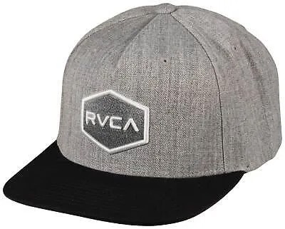 Кепка RVCA Commonwealth Snapback — Хизер Серый/Черный — Новинка