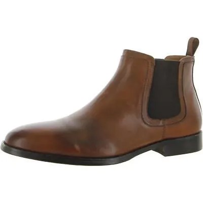 Мужские ботинки челси Steve Madden Duke Tan Leather Shoes 10,5 Medium (D) BHFO 9581