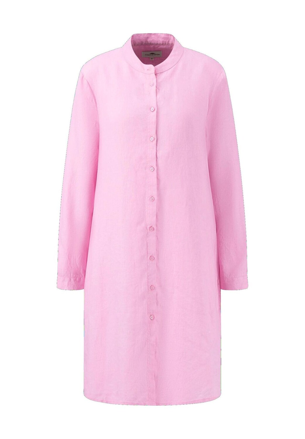 Платье льняное, воротник стойка, женское FYNCH-HATTON, цвет Fondant Pink