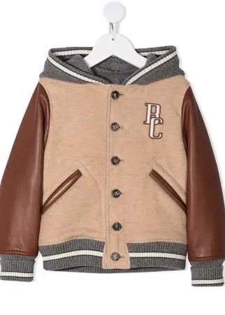 Brunello Cucinelli Kids куртка с логотипом