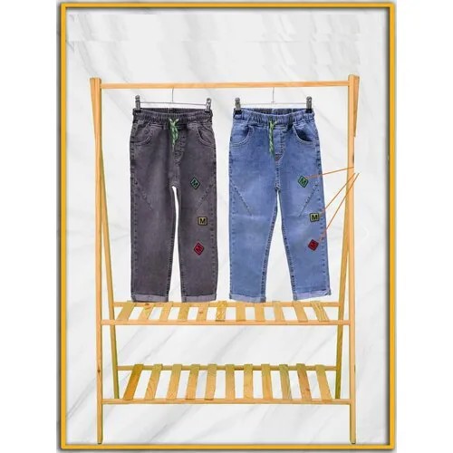 Джинсы  D&B Style, размер 34/36, серый, синий