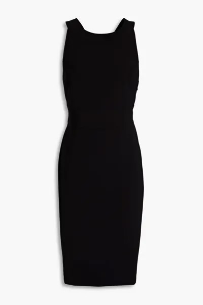 Платье из крепа с вырезами Boutique Moschino, черный