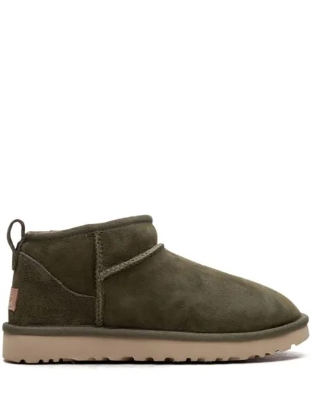 UGG угги Classic Ultra Mini Burnt Olive, зеленый