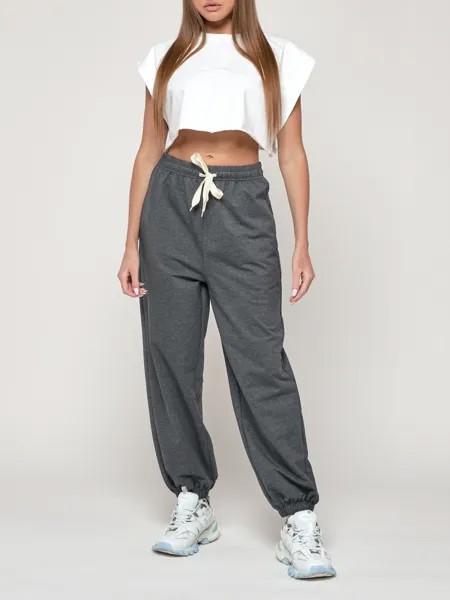 Спортивные брюки женские NoBrand AD1404 серые 44 RU