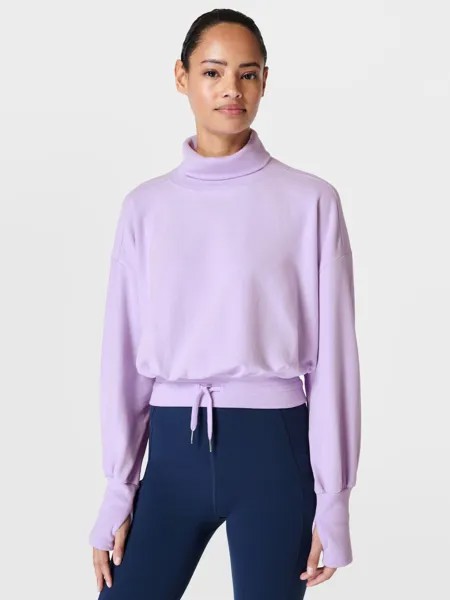 Роскошный флисовый джемпер Sweaty Betty Melody, фиолетовый призма