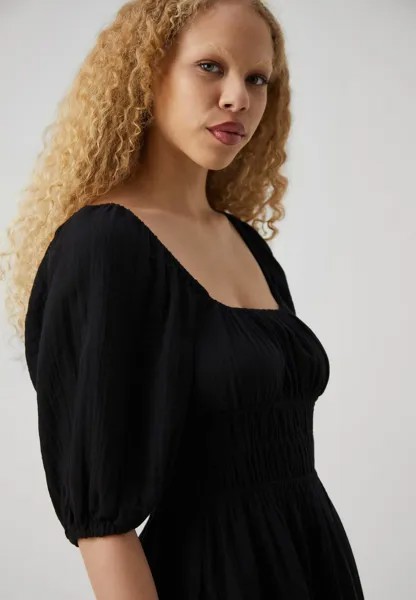 Повседневное платье Scoop Smock Mini Dress GAP, черное