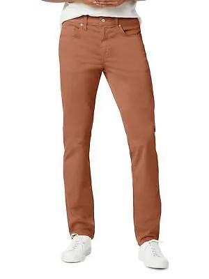 JOES Mens The Asher Orange Flat Front, зауженные, облегающие брюки 34W/ 32L