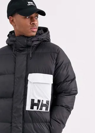 Черная дутая куртка Helly Hansen-Черный