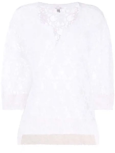 Comme Des Garçons Comme Des Garçons кружевная блузка с цветочным узором