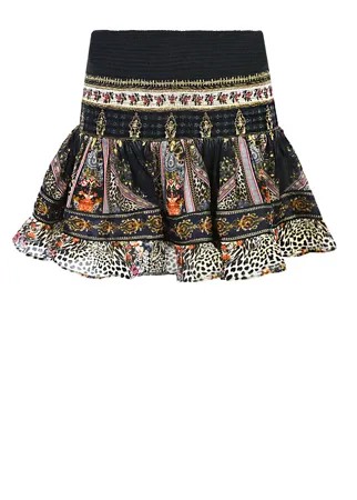 Шелковая мини-юбка с эластичным поясом Camilla