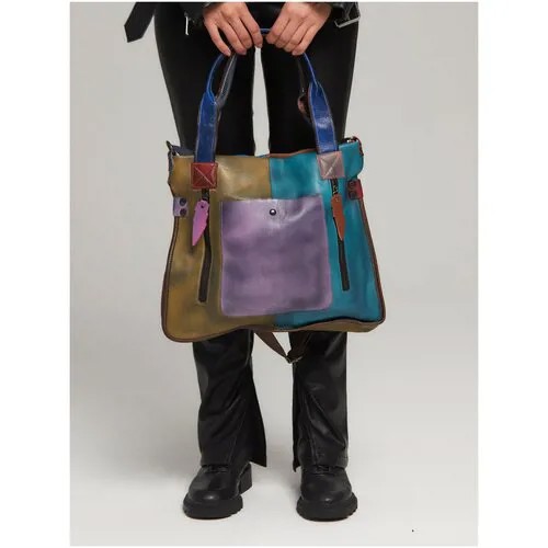 Дизайнерская сумка - шоппер ручной работы BROGUE от бренда Lady's Guns