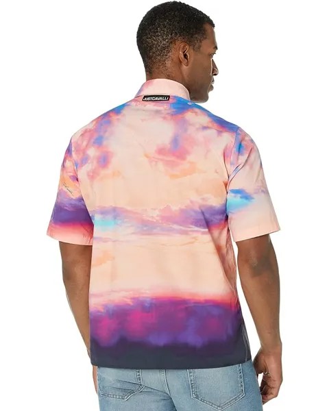 Рубашка Just Cavalli Sunset Print Shirt, фиолетовый