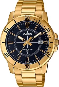 Японские наручные  мужские часы Casio MTP-VD01G-1C. Коллекция Analog